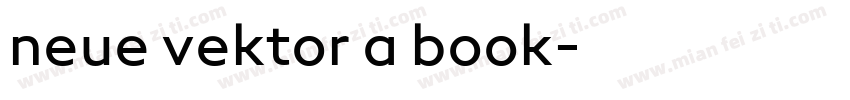 neue vektor a book字体转换